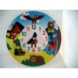 Wooden Clock Animal Puzzle Wooden Clock Animal Puzzle
